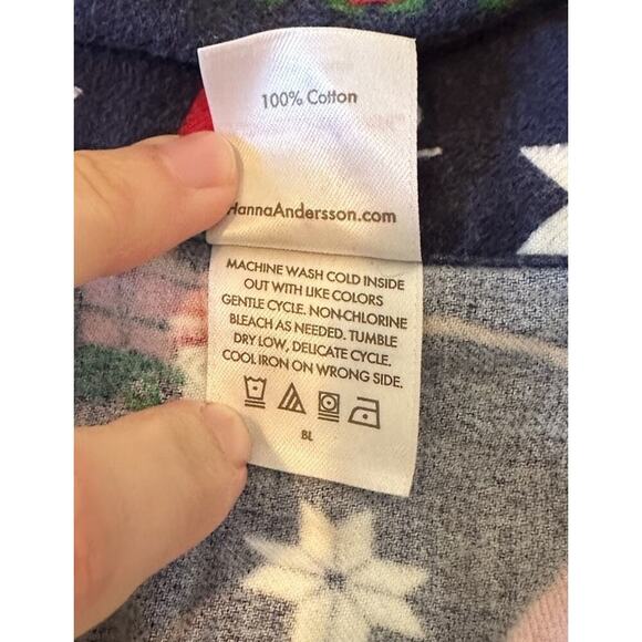 Hanna Andersson Gnome Pajama Set Size Small Women’s Navy - Picture 5 of 14